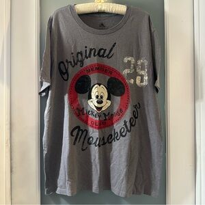 Disney “Original Mouseketeer” men’s grey t-shirt